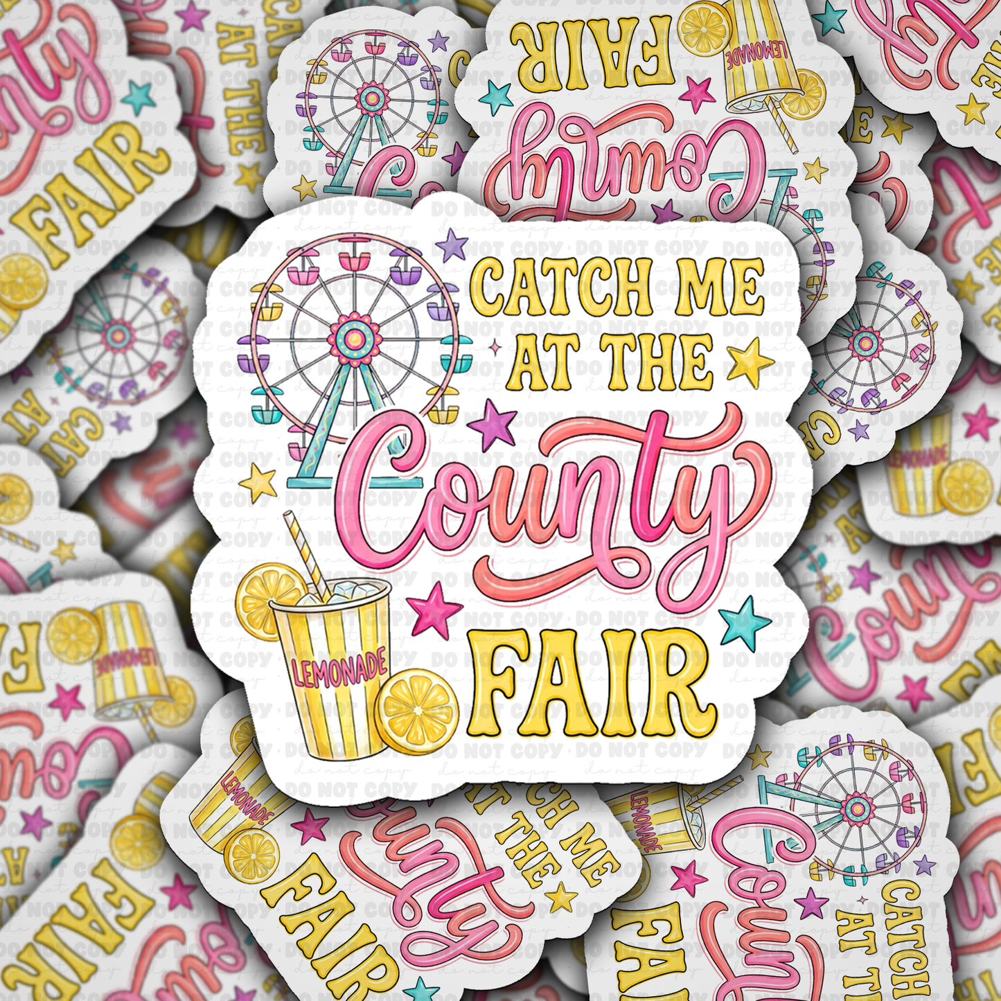 DS 3087 - Catch Me At The Country Fair Die Cut sticker