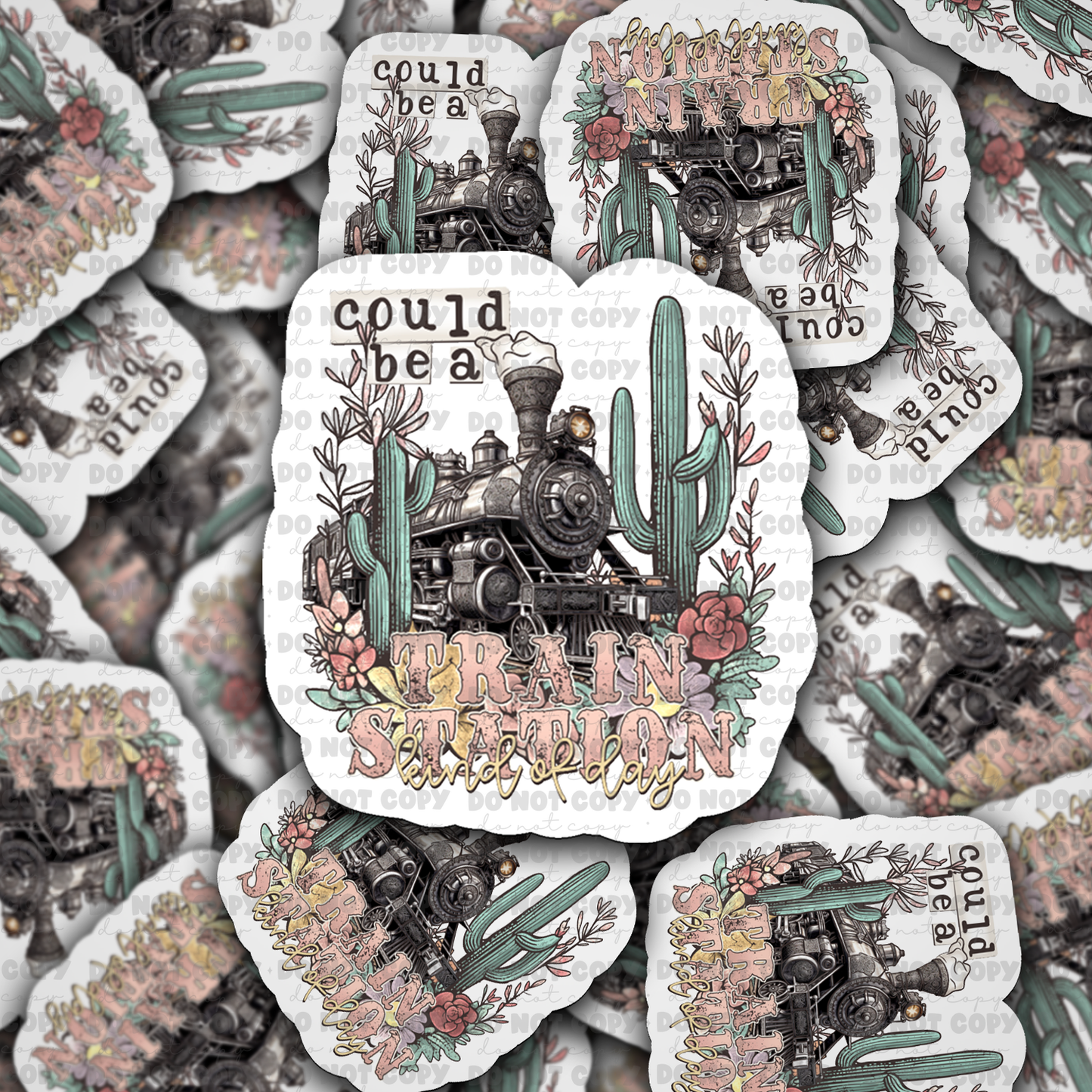 Could be a train station Die cut sticker 3-5 Business Day TAT