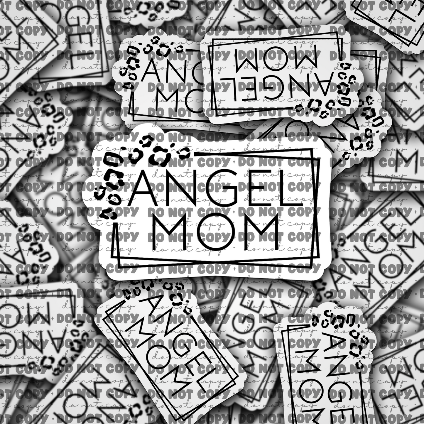 DC683 angel mama sticker Die cut sticker 3-5 Business Day TAT