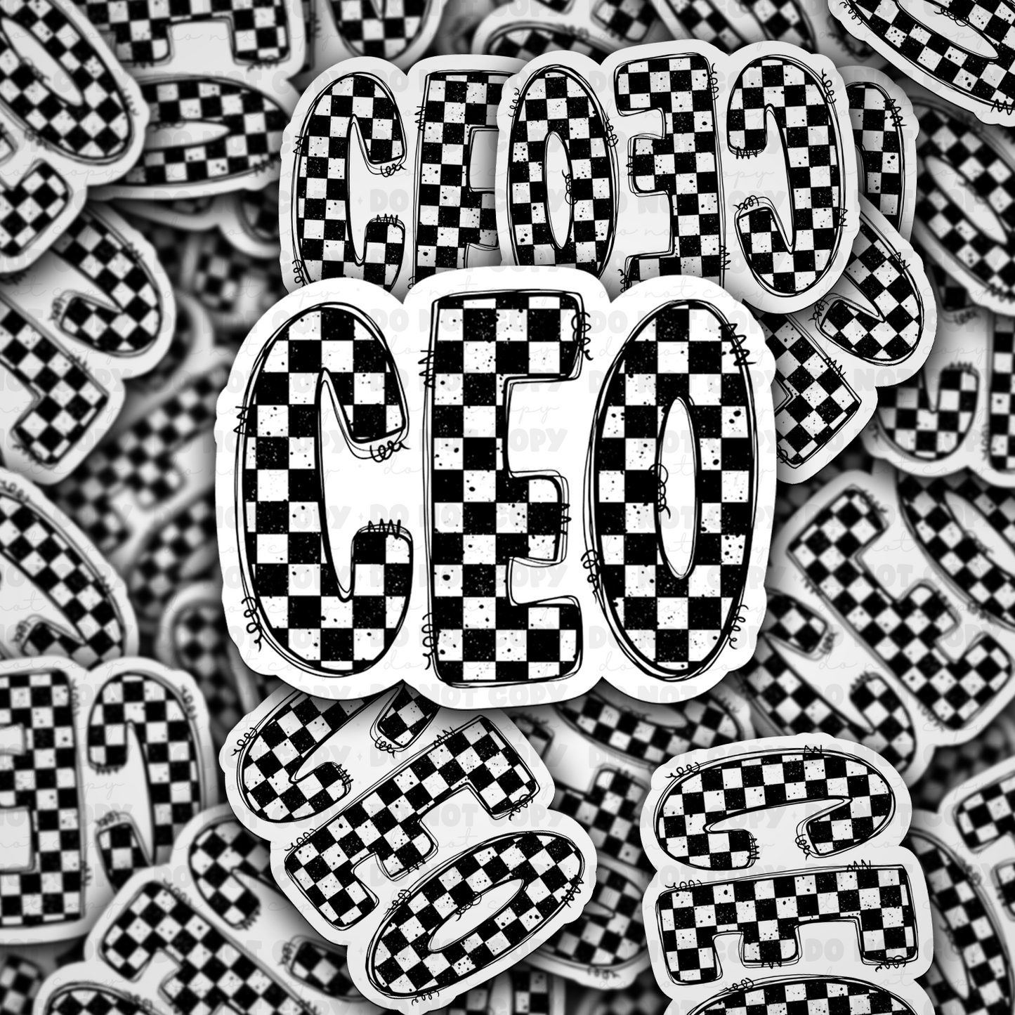 DC 842 ceo Die cut sticker 3-5 Business Day TAT