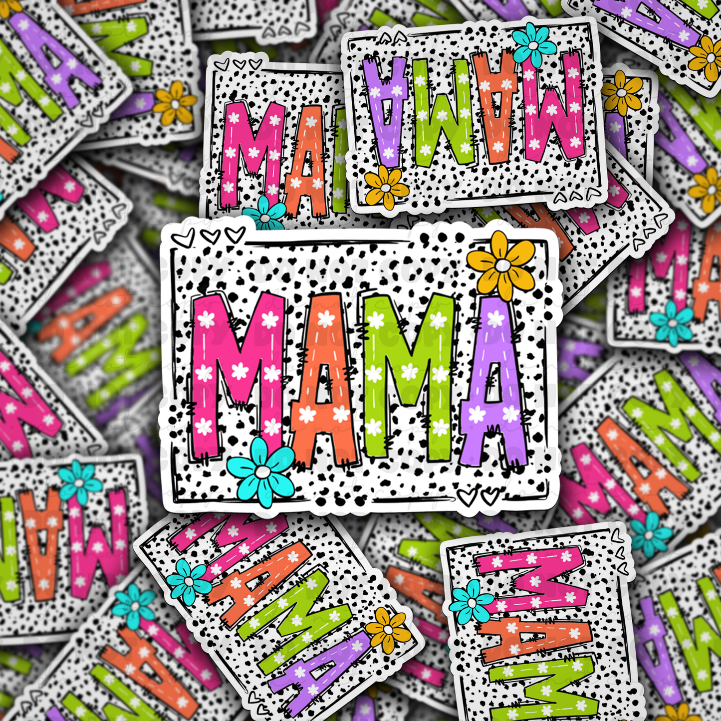 DC 907 Mama Die cut sticker 3-5 Business Day TAT