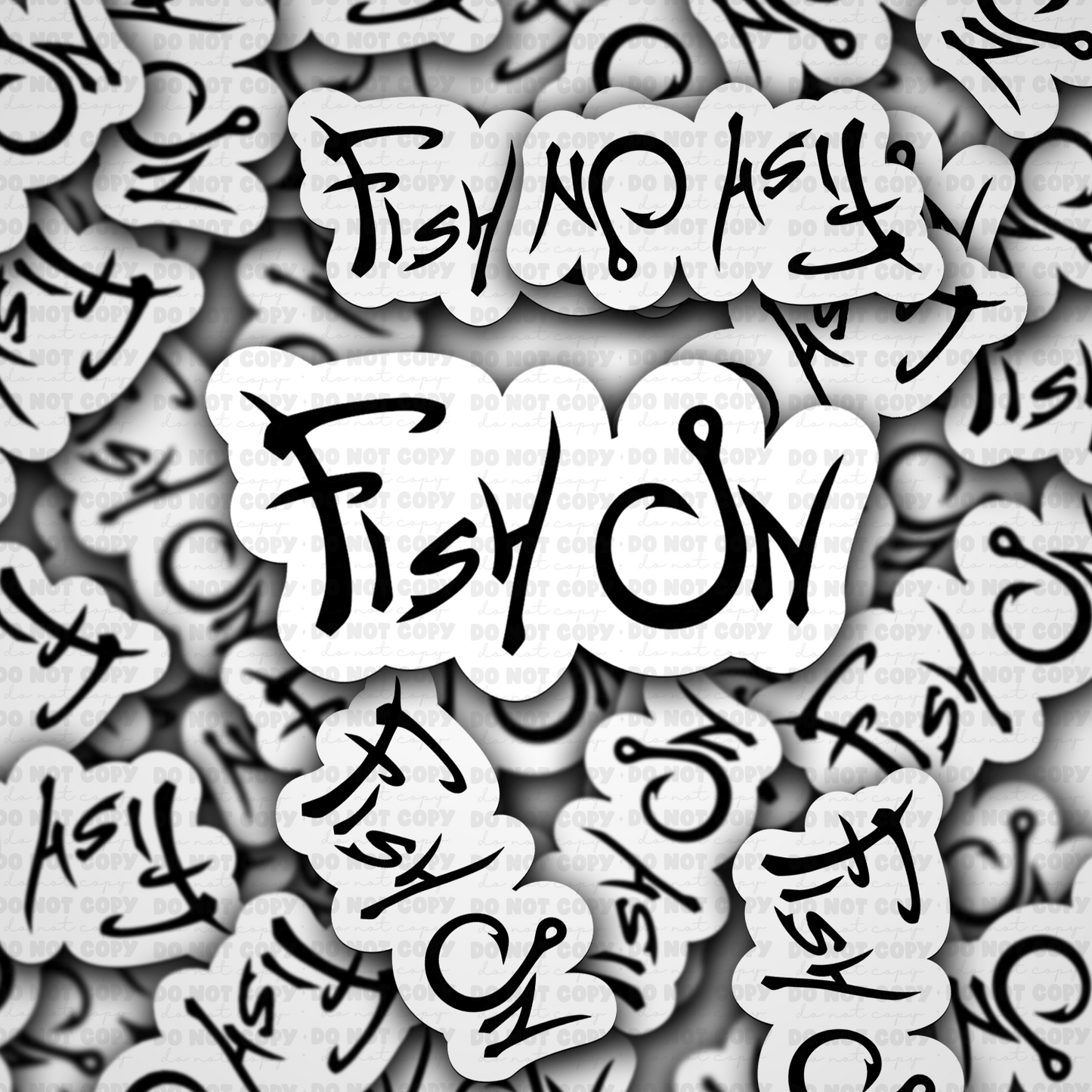 DC 1663- Fish in Die Cut Sticker