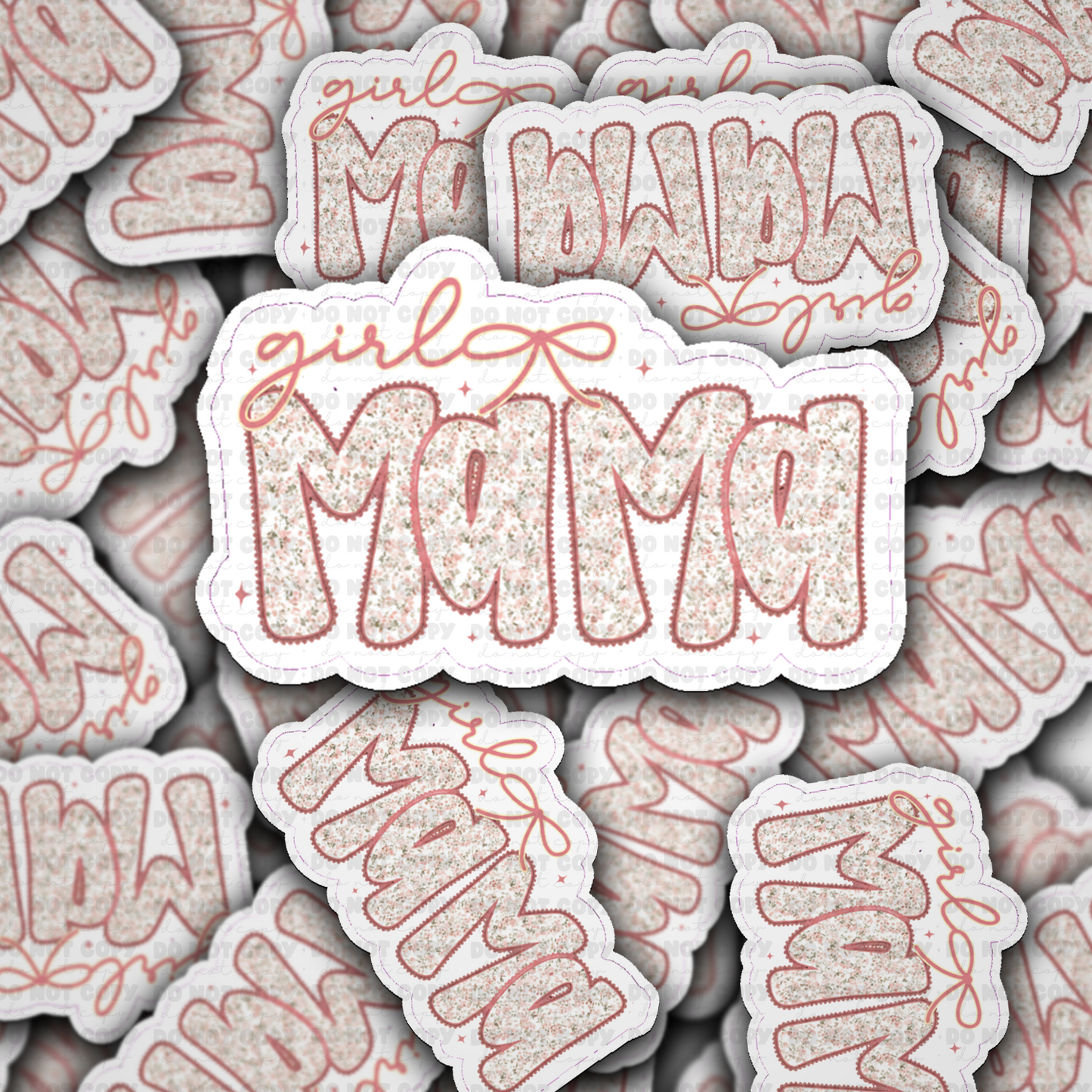 DS 2868 - Girl Mama Die Cut sticker