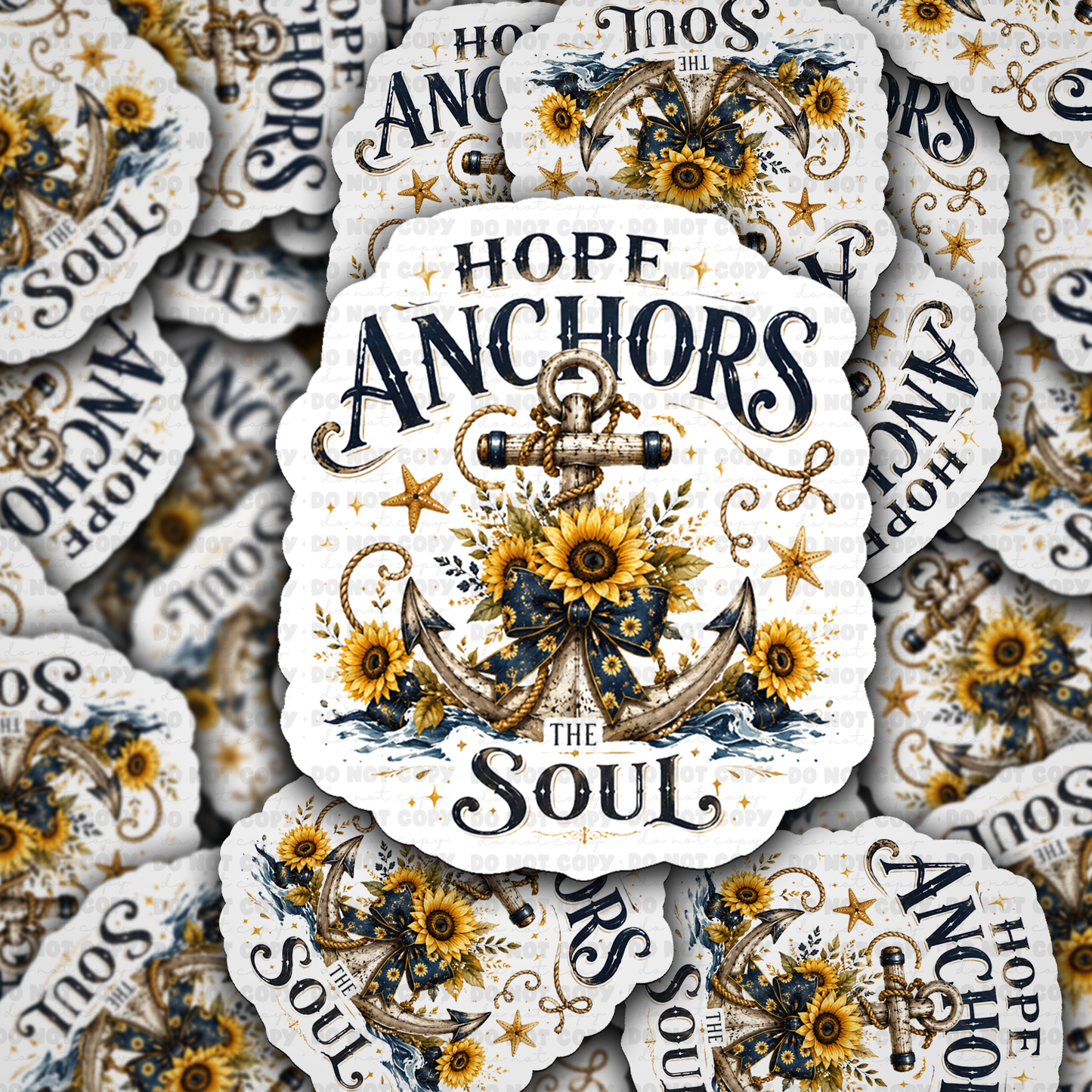 DS 3248 - Hope anchors the soul Die Cut sticker