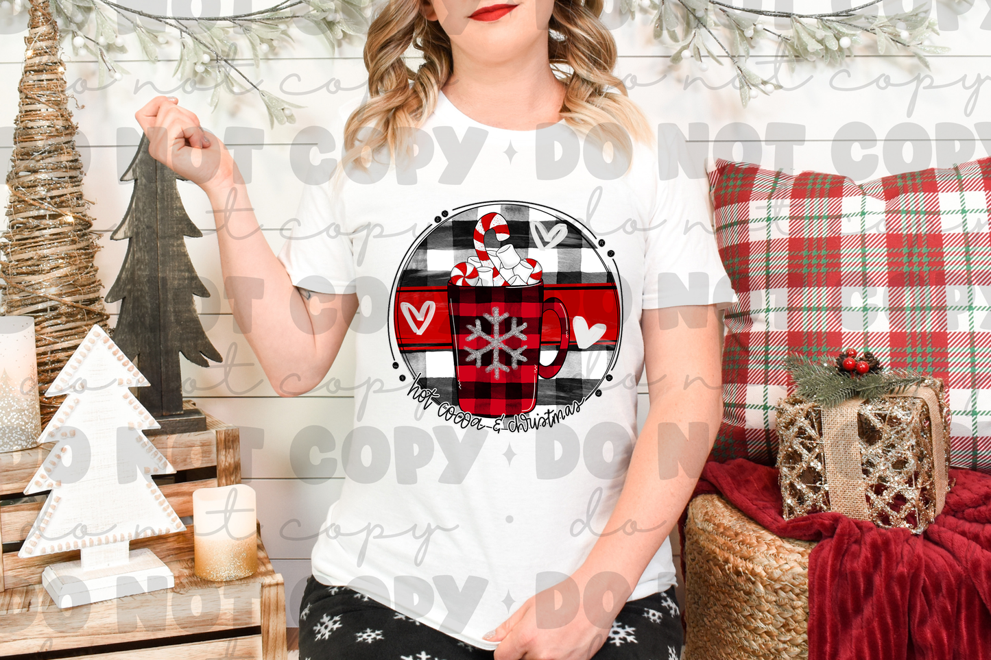 Hot cocoa and christmas *DREAM TRANSFER* DTF