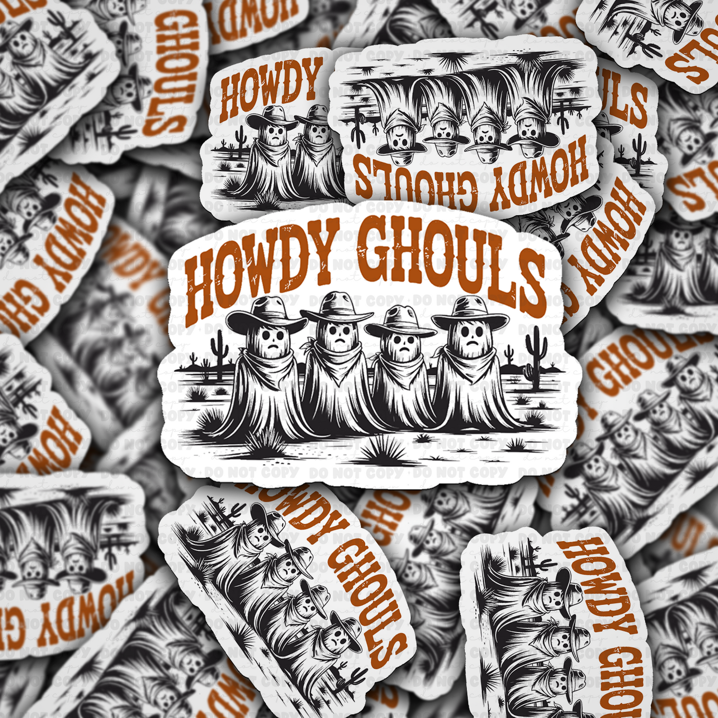 DC 2049 - Howdy Ghouls Die Cut Sticker