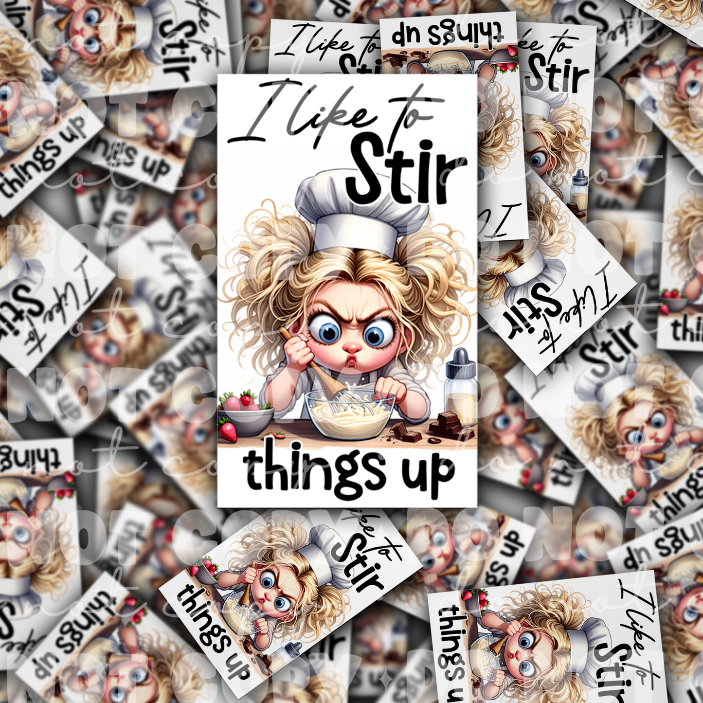 DC 1766 - I like to stir things up Die Cut Sticker