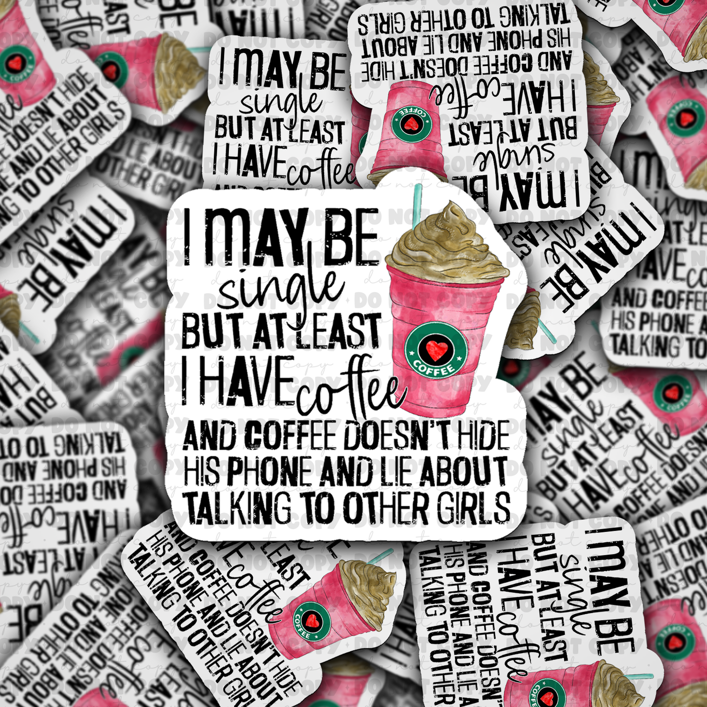 DC595 I may be single Die cut sticker 3-5 Business Day TAT