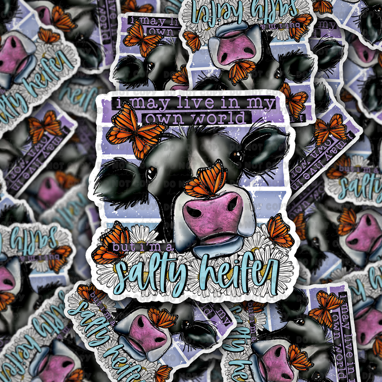 I May Live in My own world Die cut sticker 3-5 Business Day TAT