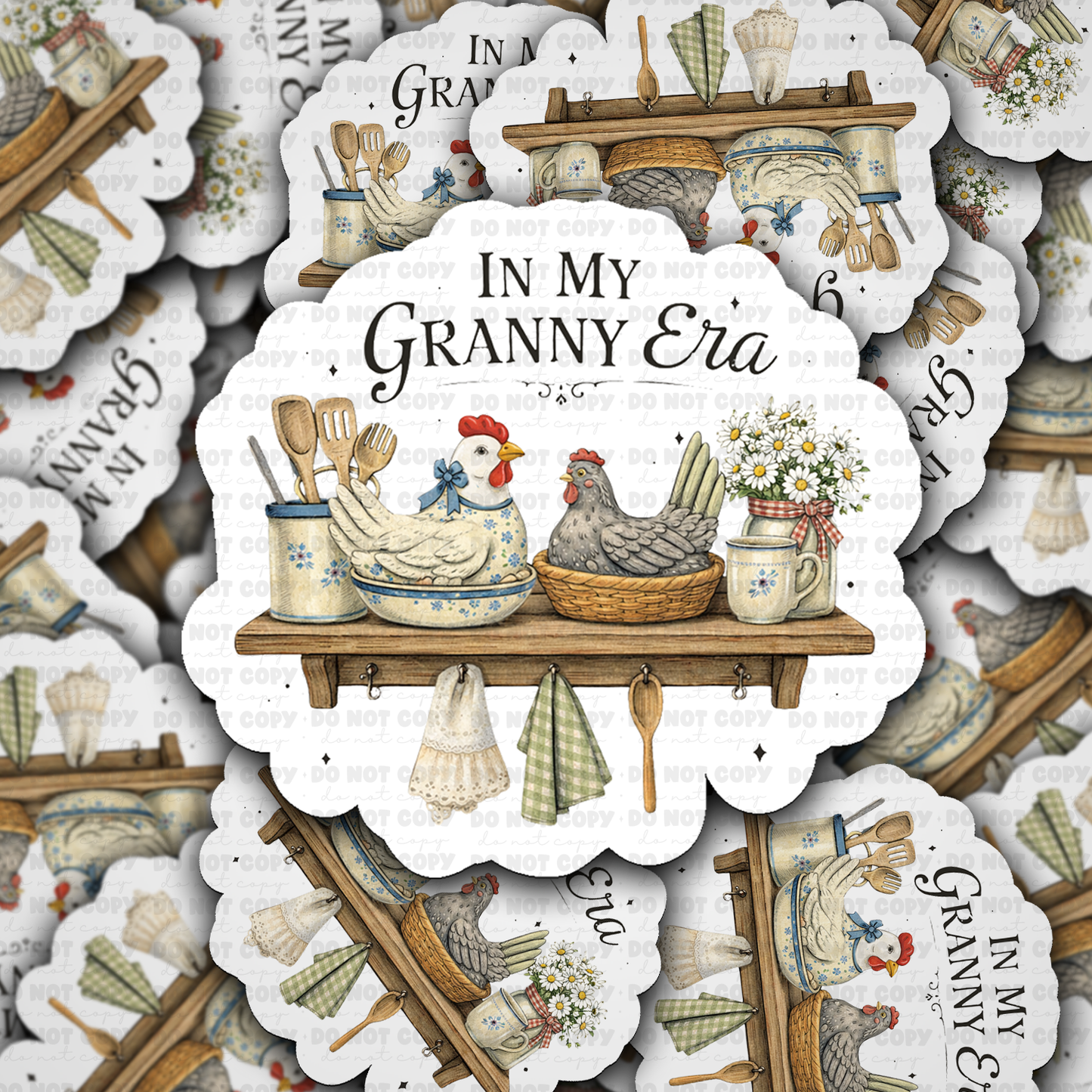 DS - 2596 In my granny era Die Cut Sticker