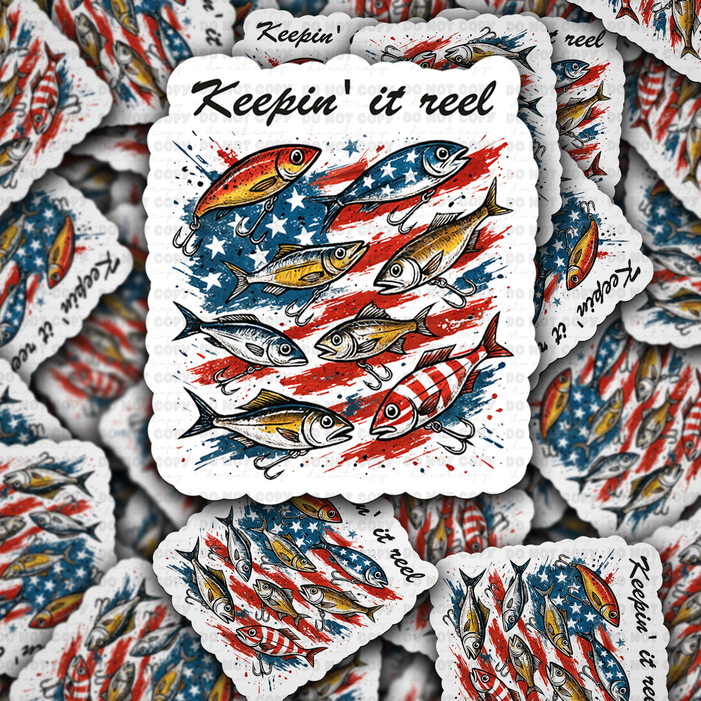 DC 1737 - Keepin it reel Die Cut Sticker