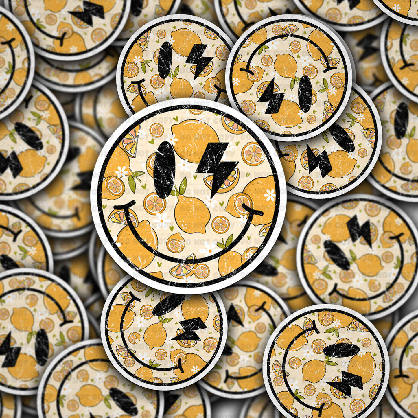 DC 1710 - lemon Die Cut Sticker