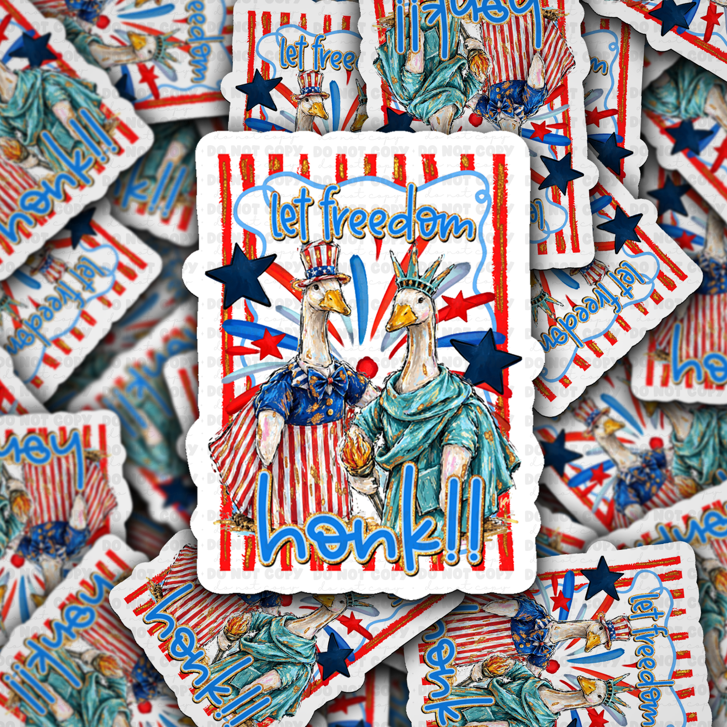 DS 3065 - Let Freedom Honk Die Cut sticker