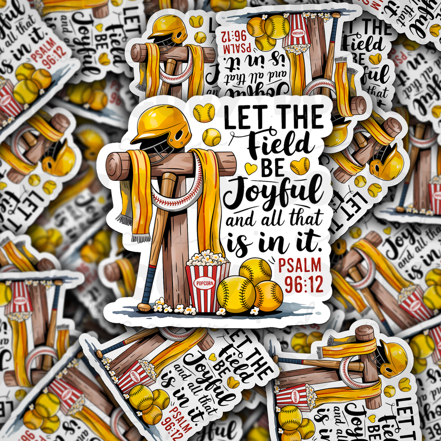 DS 2748 - Let the field be joyful Die Cut sticker