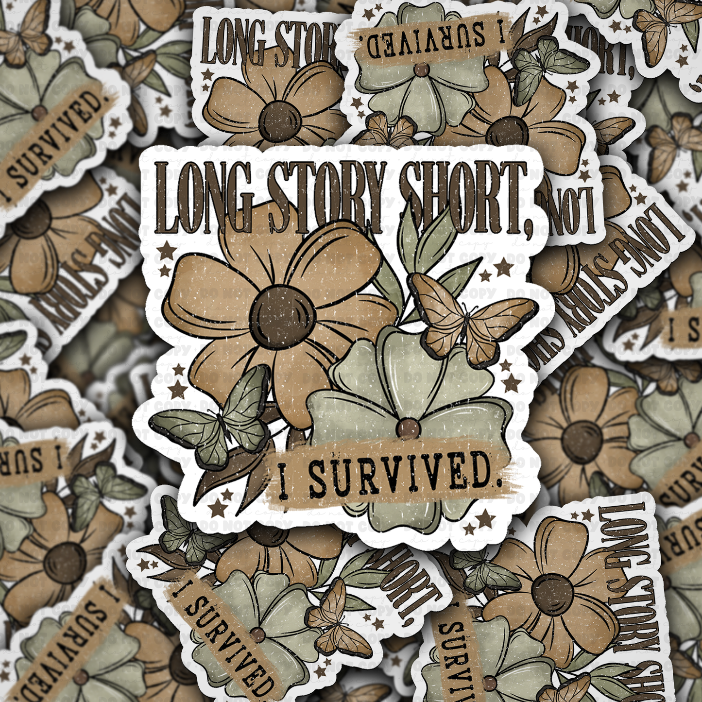 DS 2749 - Long story short I survived Die Cut sticker