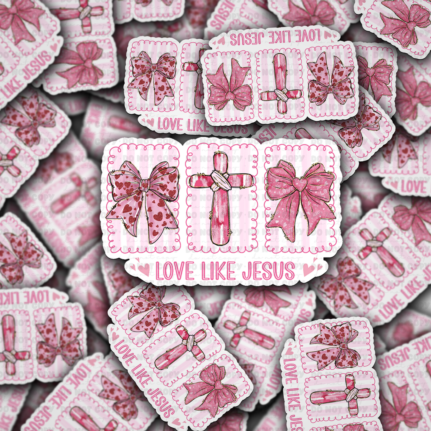DS 2265 - Love like Jesus Die Cut Sticker