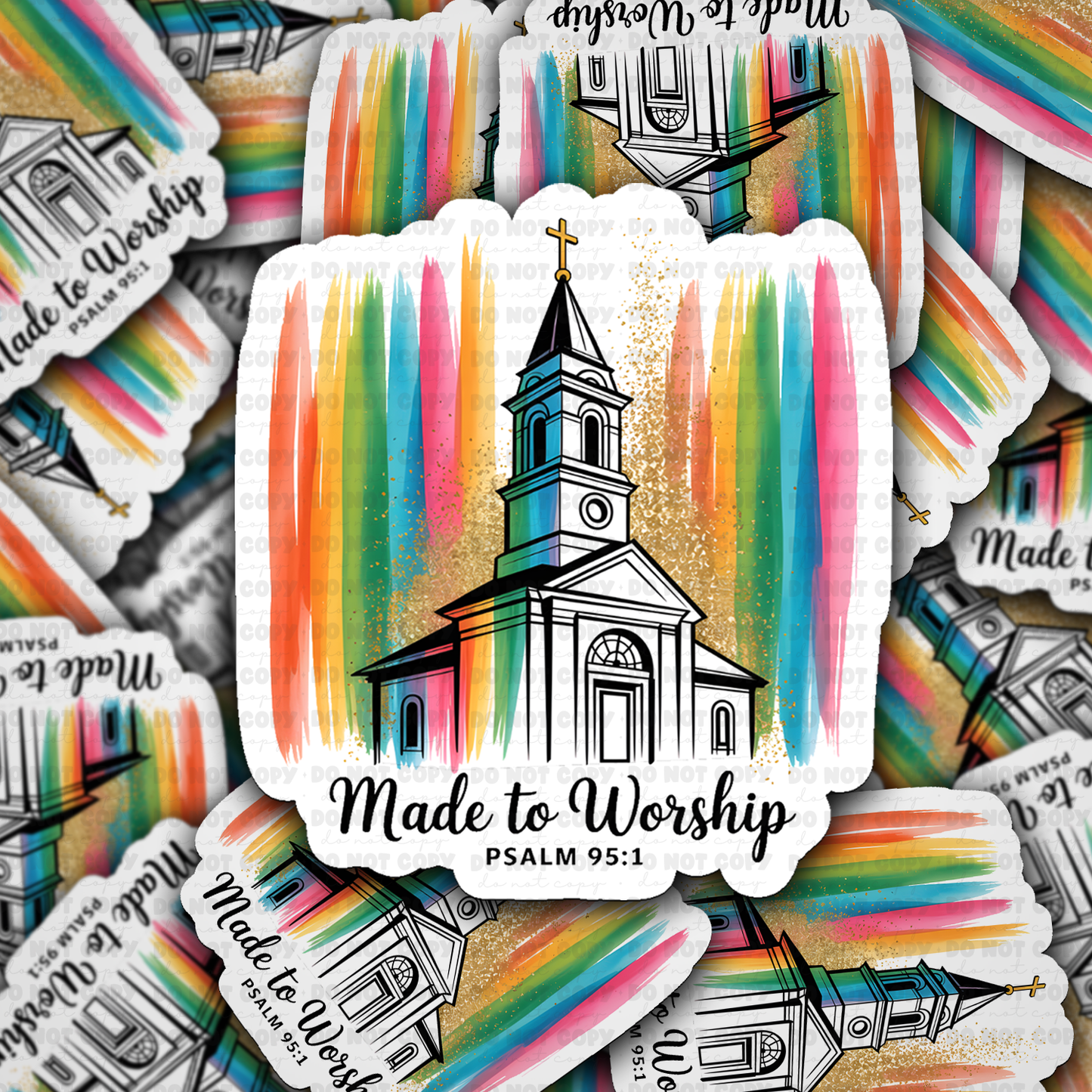 DS 2875 - Made to worship Die Cut sticker