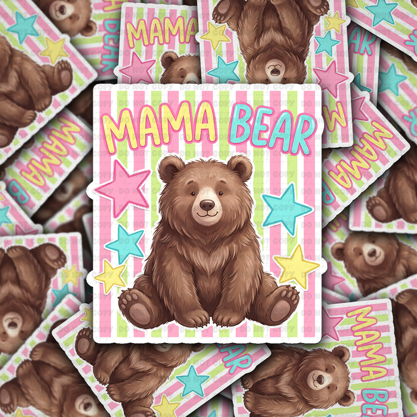 DS 3078 - Mama Bear Die Cut sticker