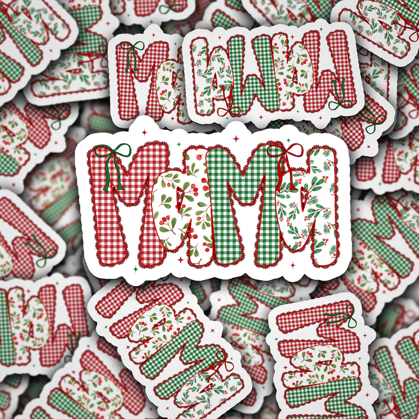 DC 2169 - Mama Christmas Die Cut Sticker