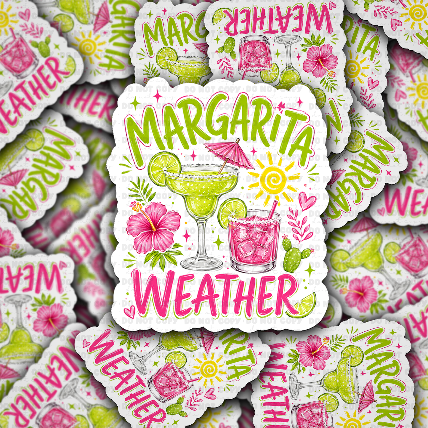 DS 3335 - Margarita weather Die Cut sticker
