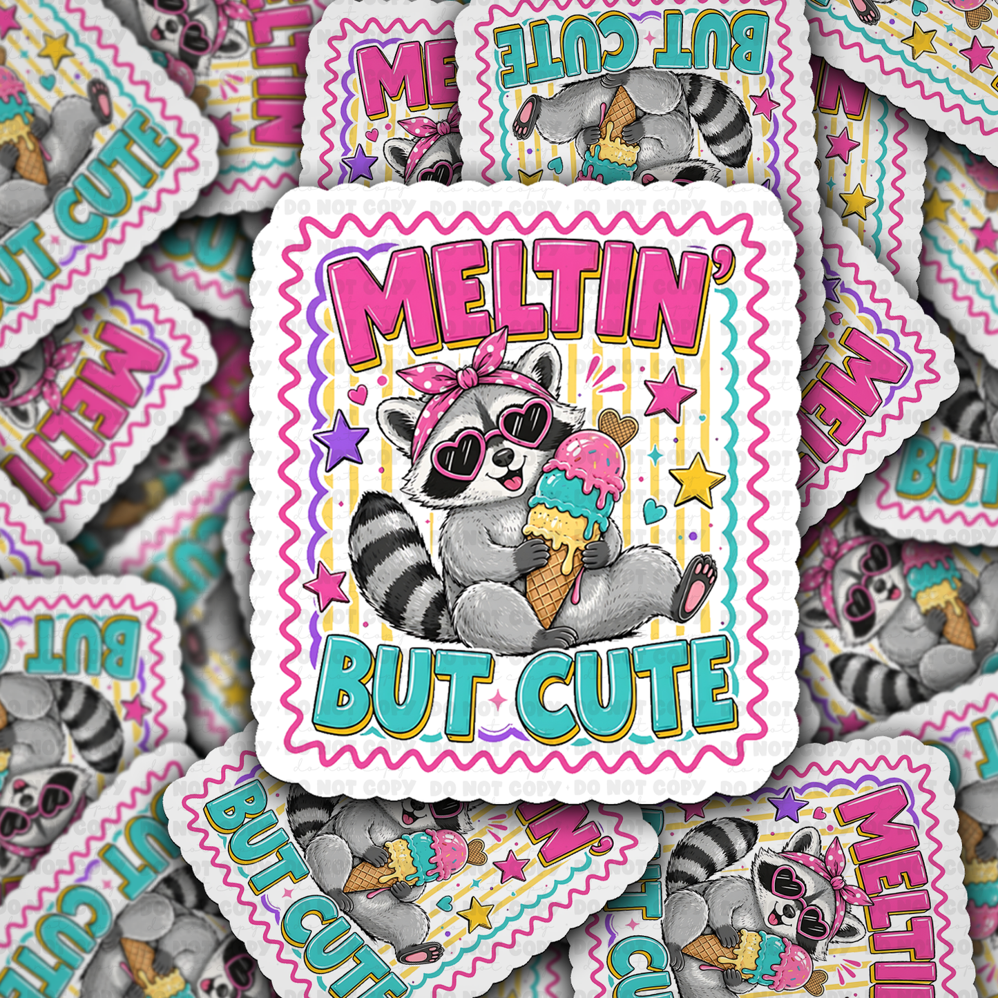 DS 3155 - Meltin but Cute Die Cut sticker