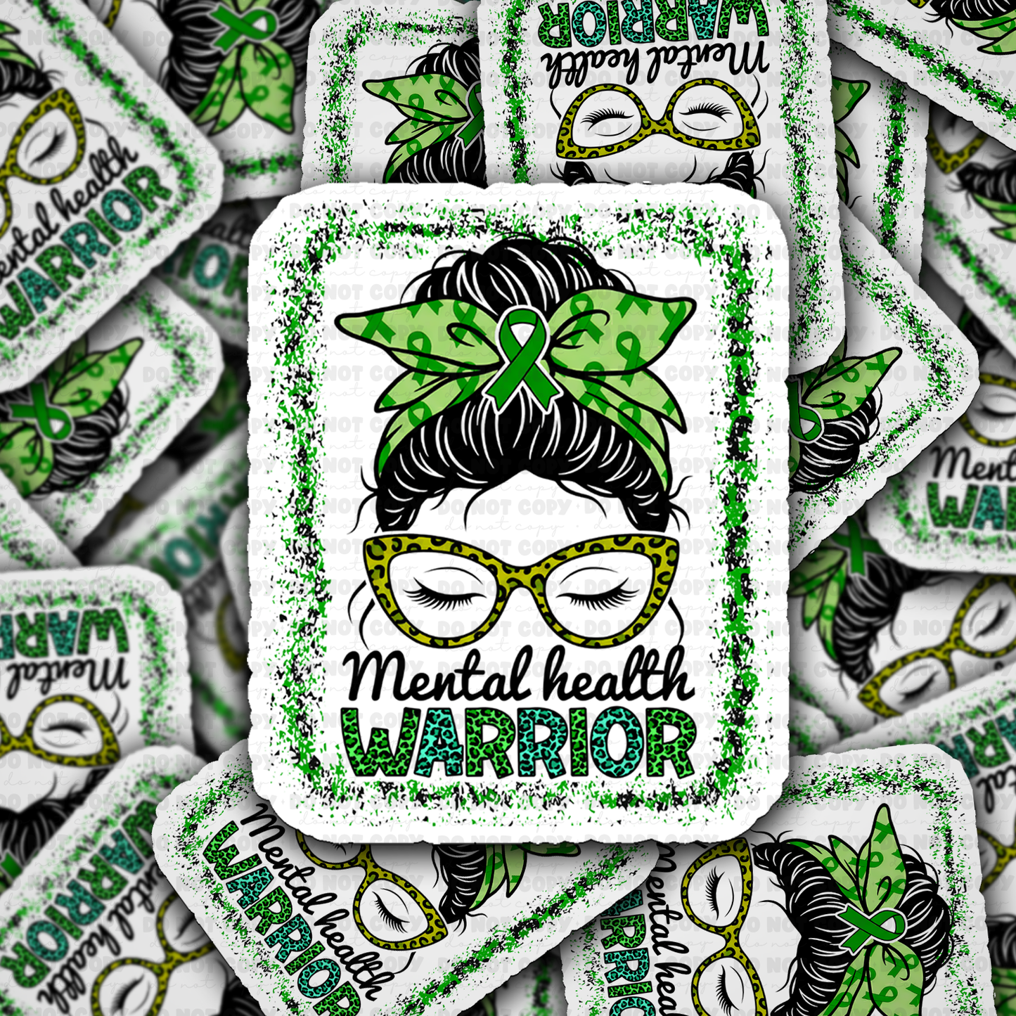 DS 3014 - Mental Health Warrior Die Cut sticker