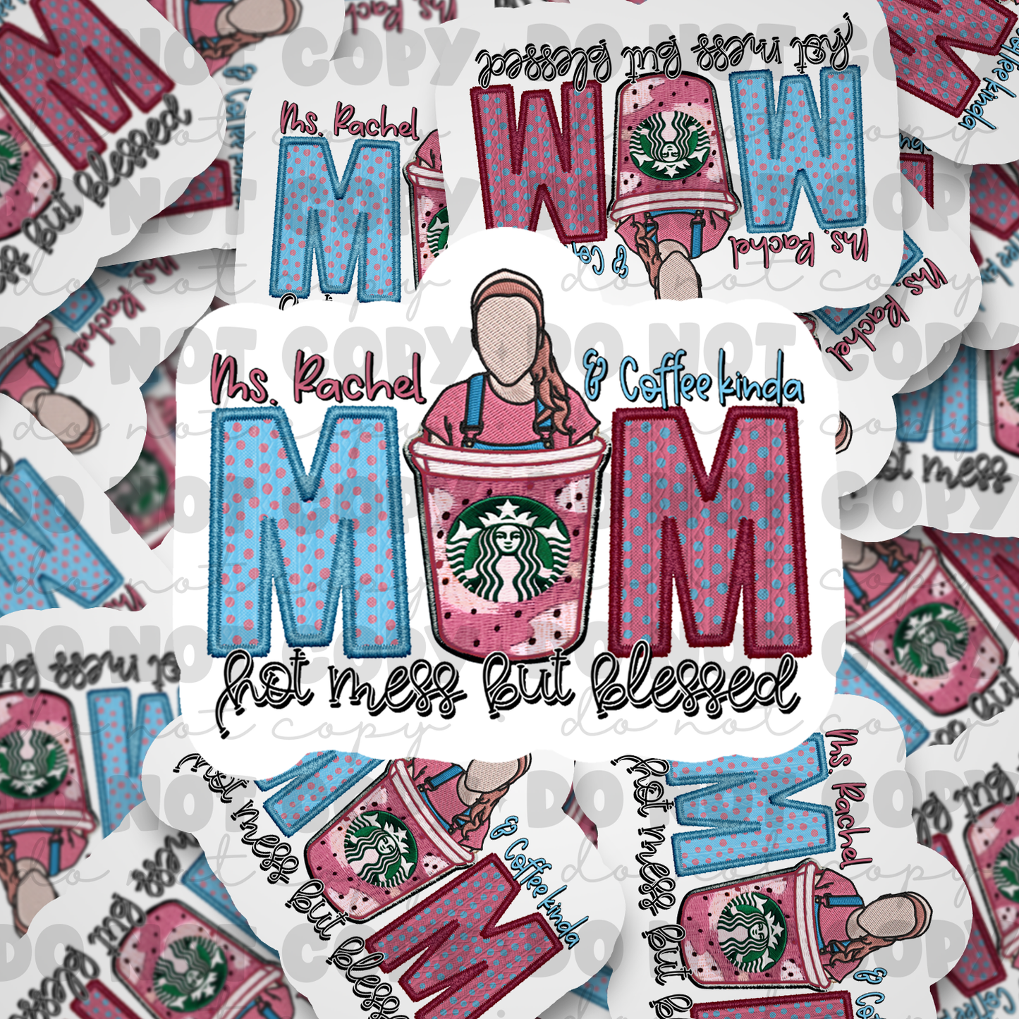 Ms Rachel Die cut sticker 3-5 Business Day TAT