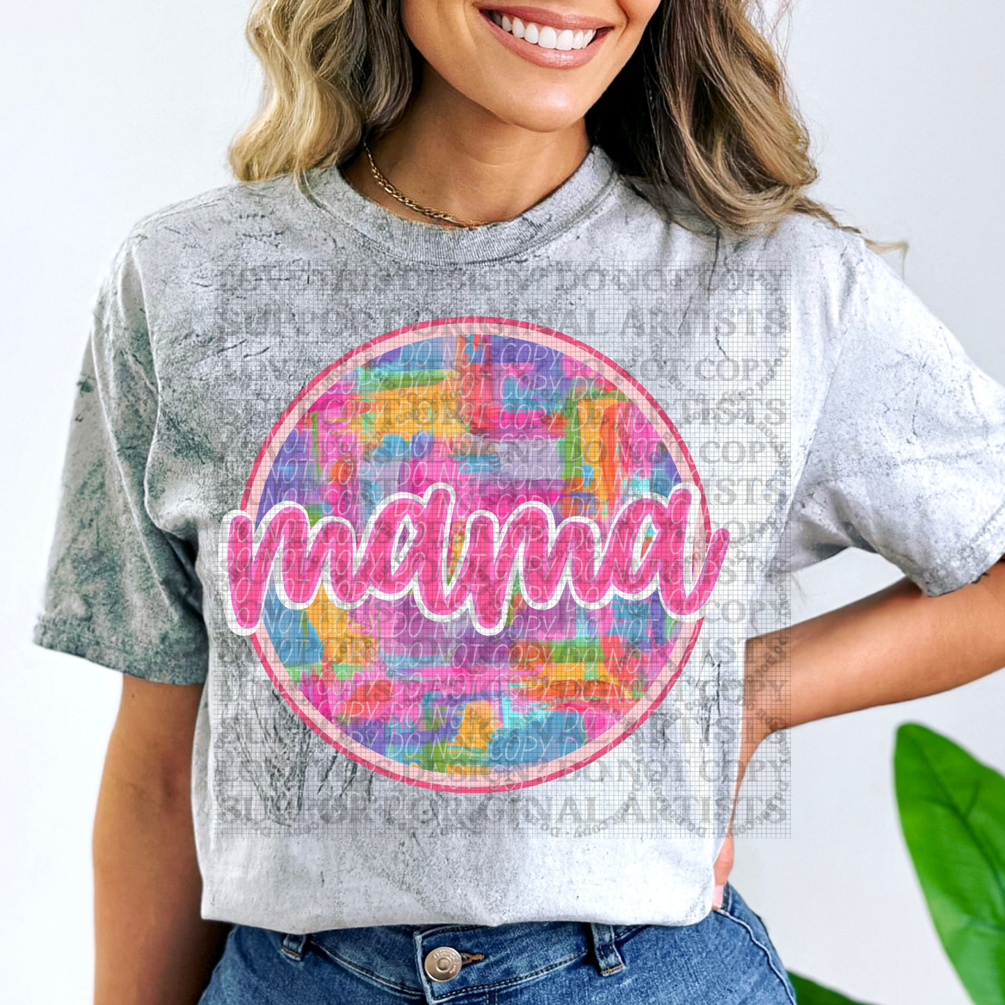 5547 - Mama circle multicolor *DTF