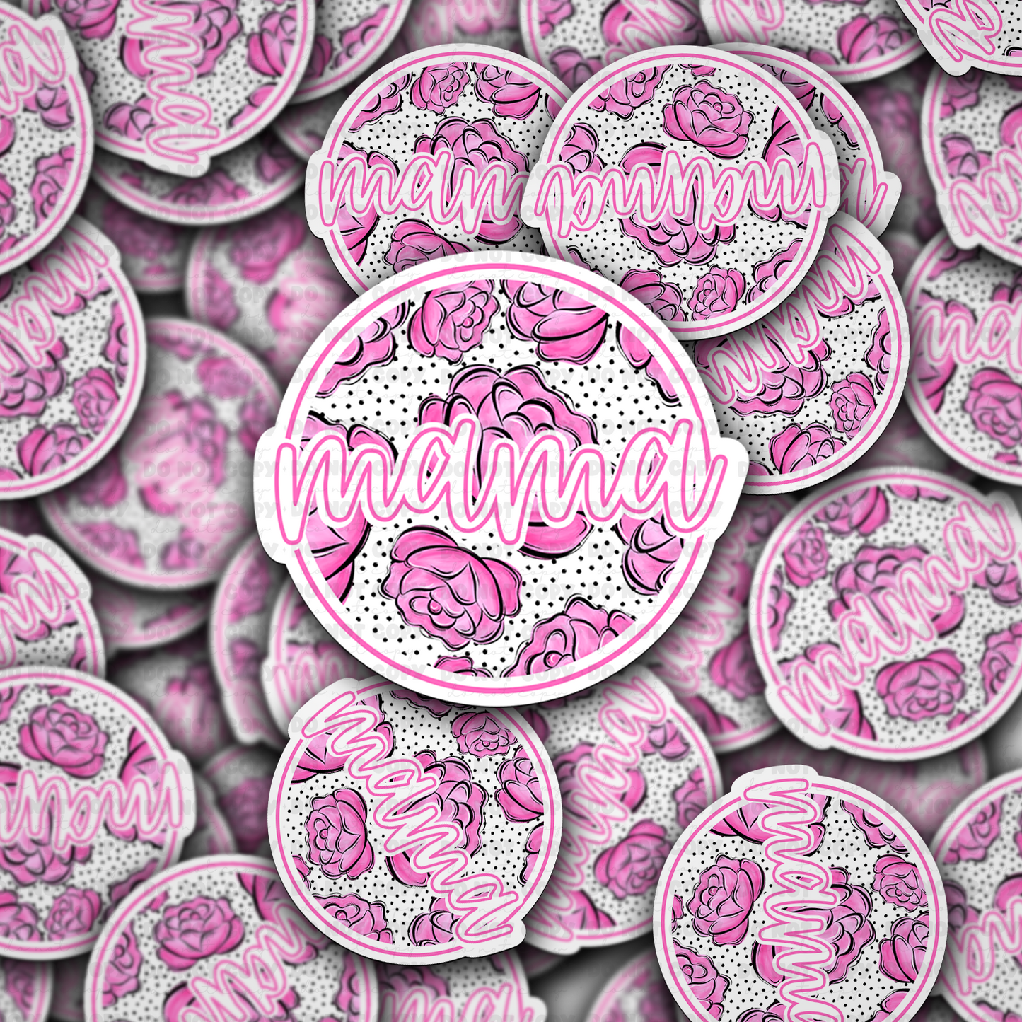 DC 1659 -Rose mama Die Cut Sticker