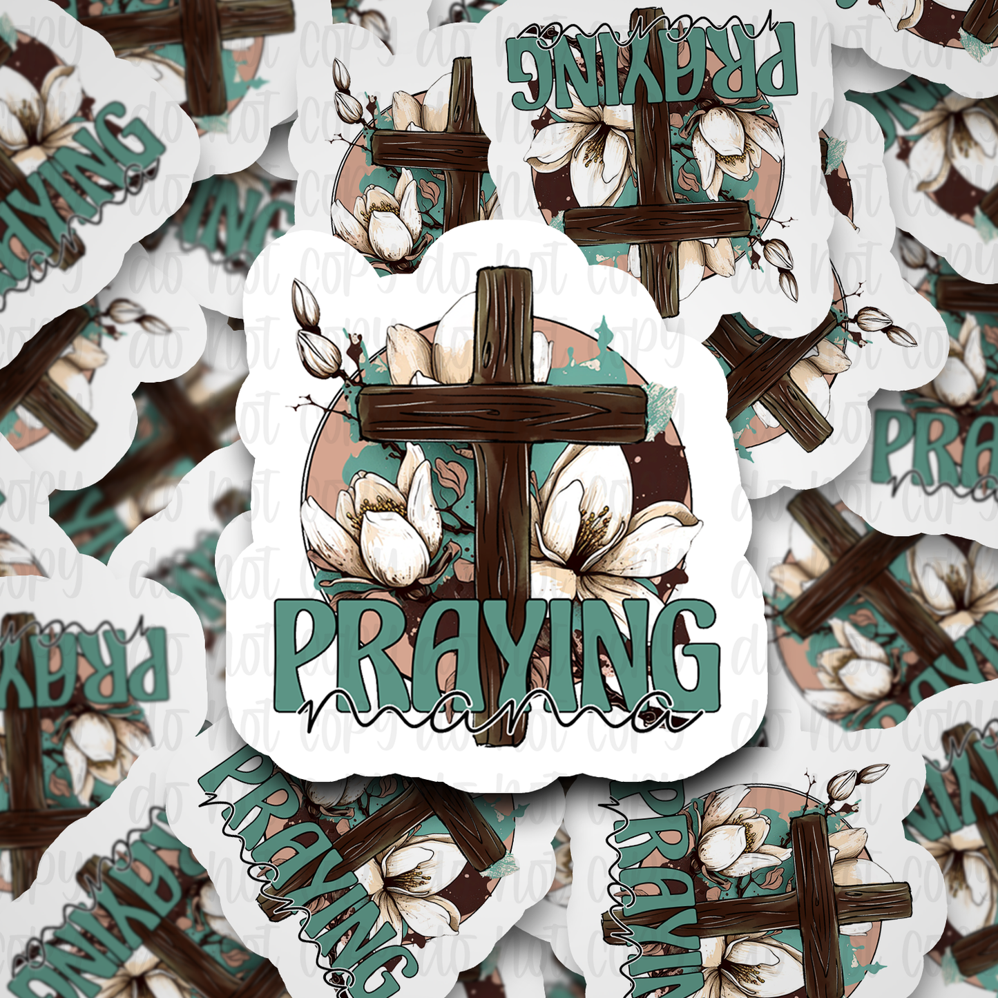 Praying Mama Die cut sticker 3-5 Business Day TAT