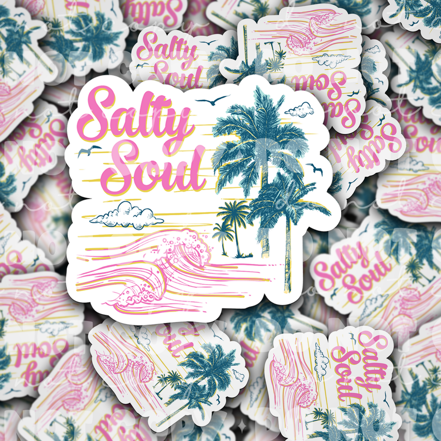 DC 1761 - Salty soul Die Cut Sticker