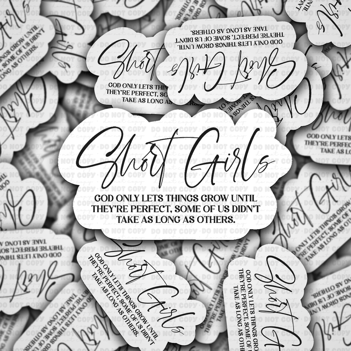DS 2948- Short girls Die Cut sticker