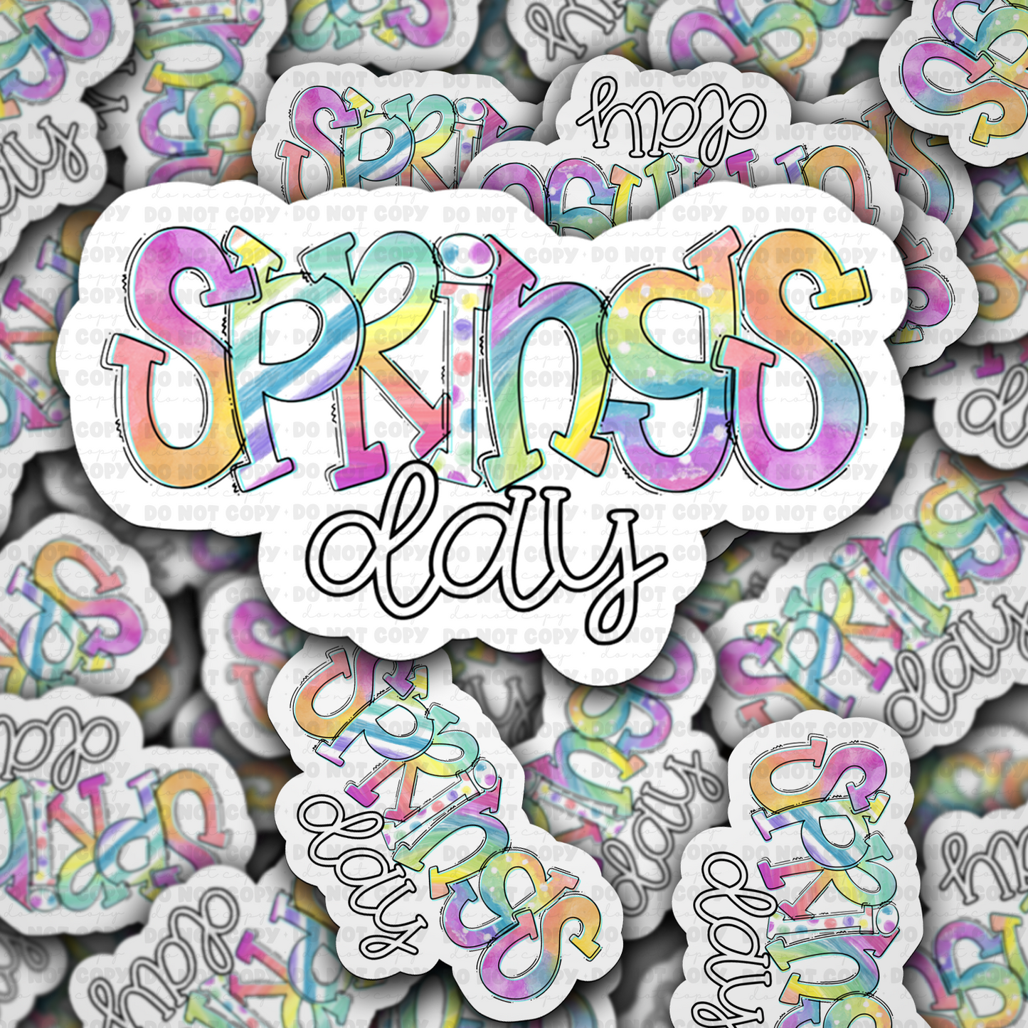 DC 1653 - Spring days Die Cut Sticker