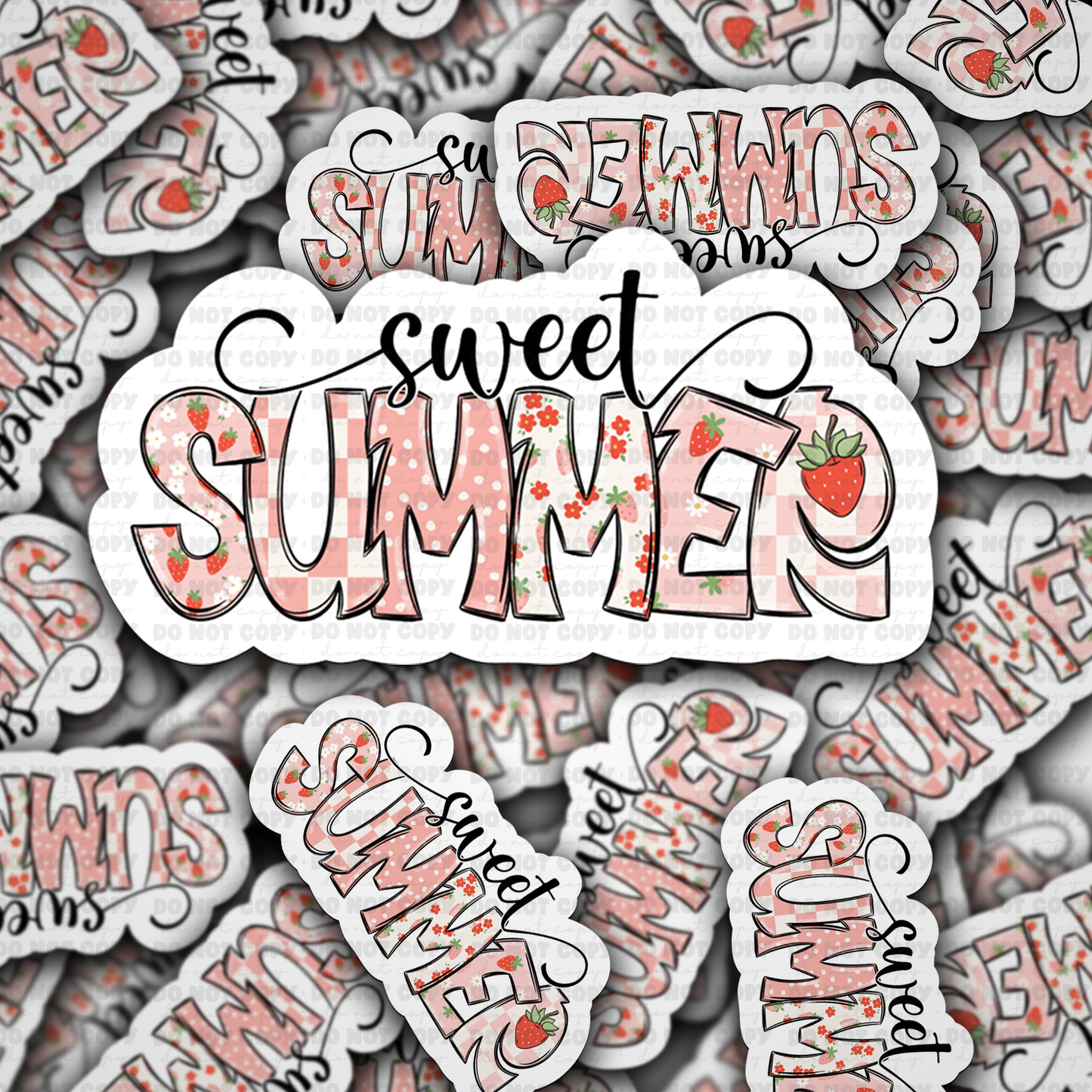 DC 1654 - Sweet summer Die Cut Sticker