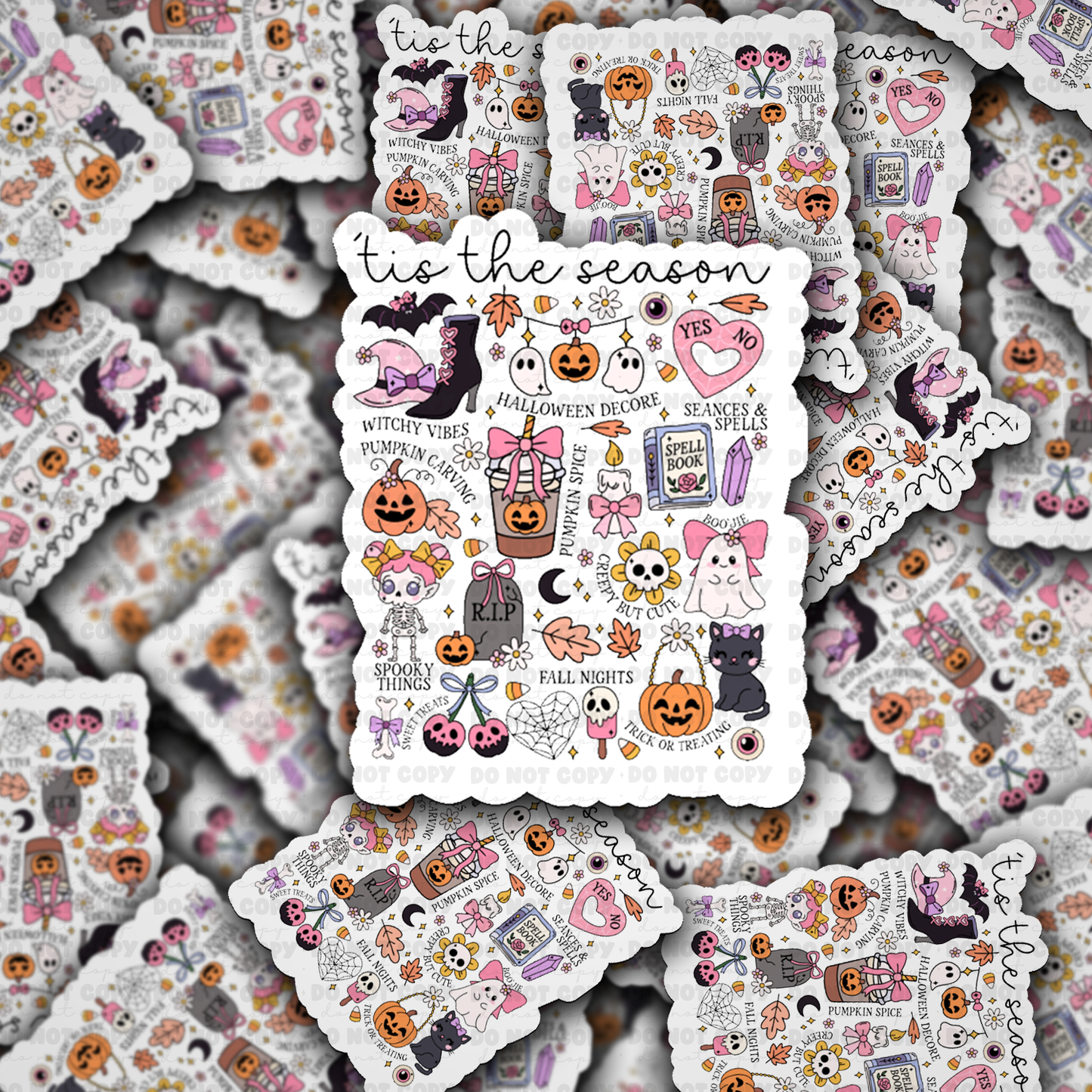 DC 2044 - Tis the season Halloween Die Cut Sticker