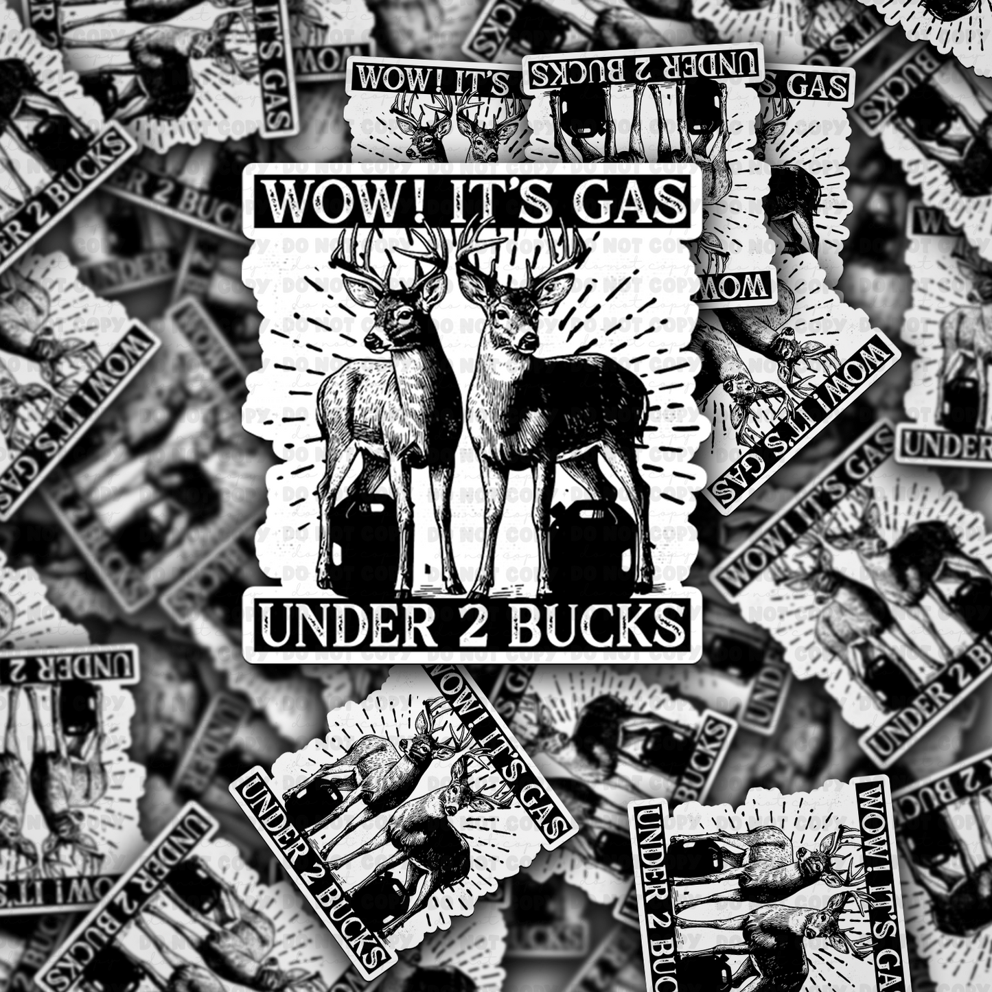 DC 1599 - Wow it's gas under 2 bucks Die Cut Sticker