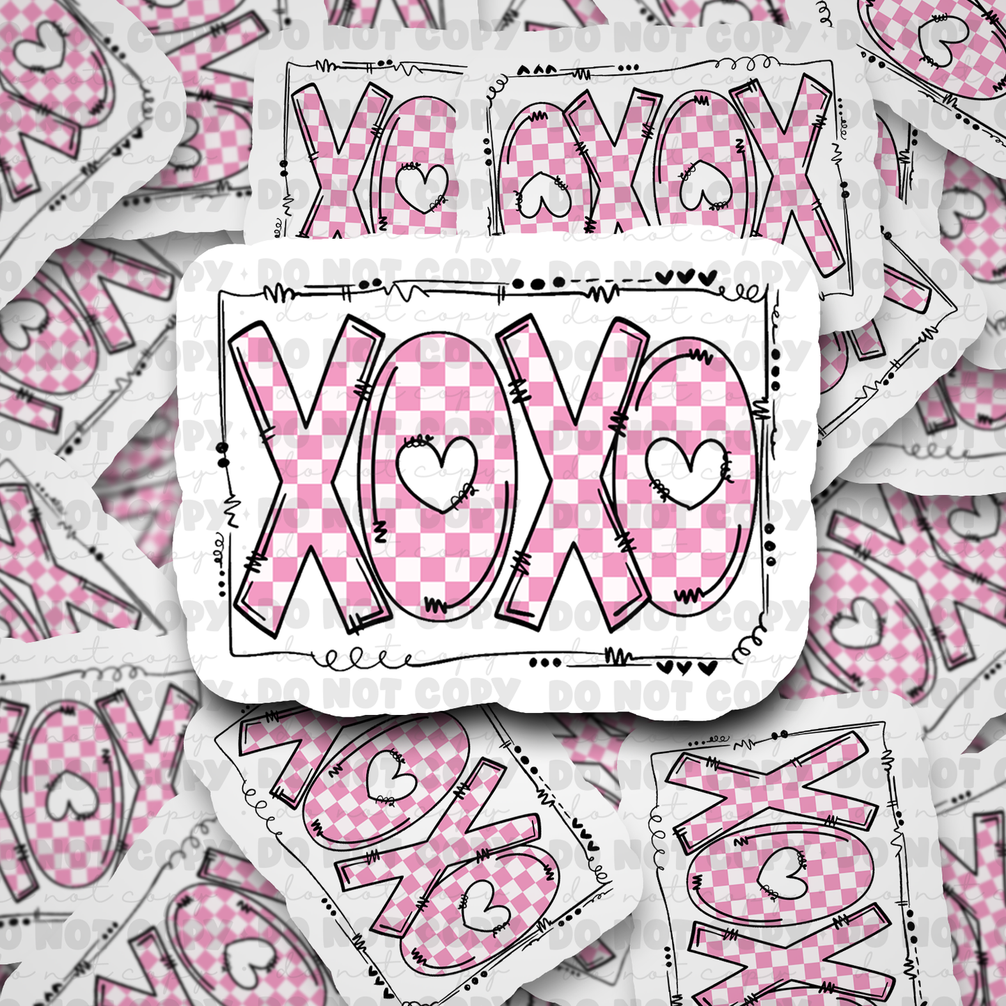 DC576 XOXO sticker Die cut sticker 3-5 Business Day TAT