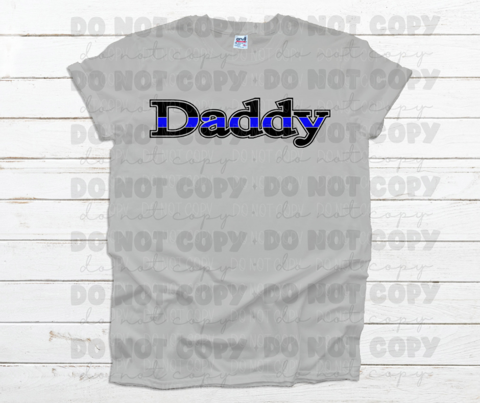 Daddy blue police line *DREAM TRANSFER* DTF