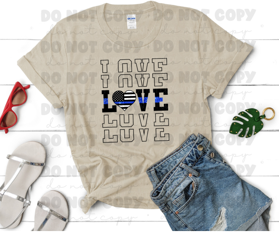 Love police flag *DREAM TRANSFER* DTF