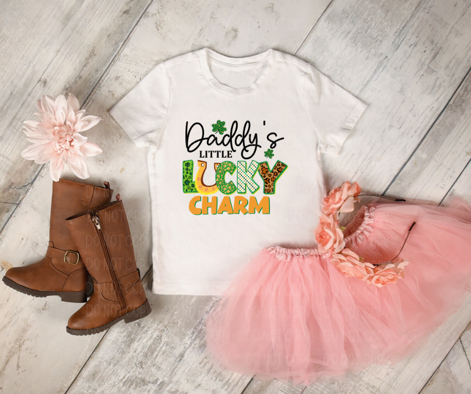 Daddy's little lucky charm St. Patrick's Day *DREAM TRANSFER* DTF