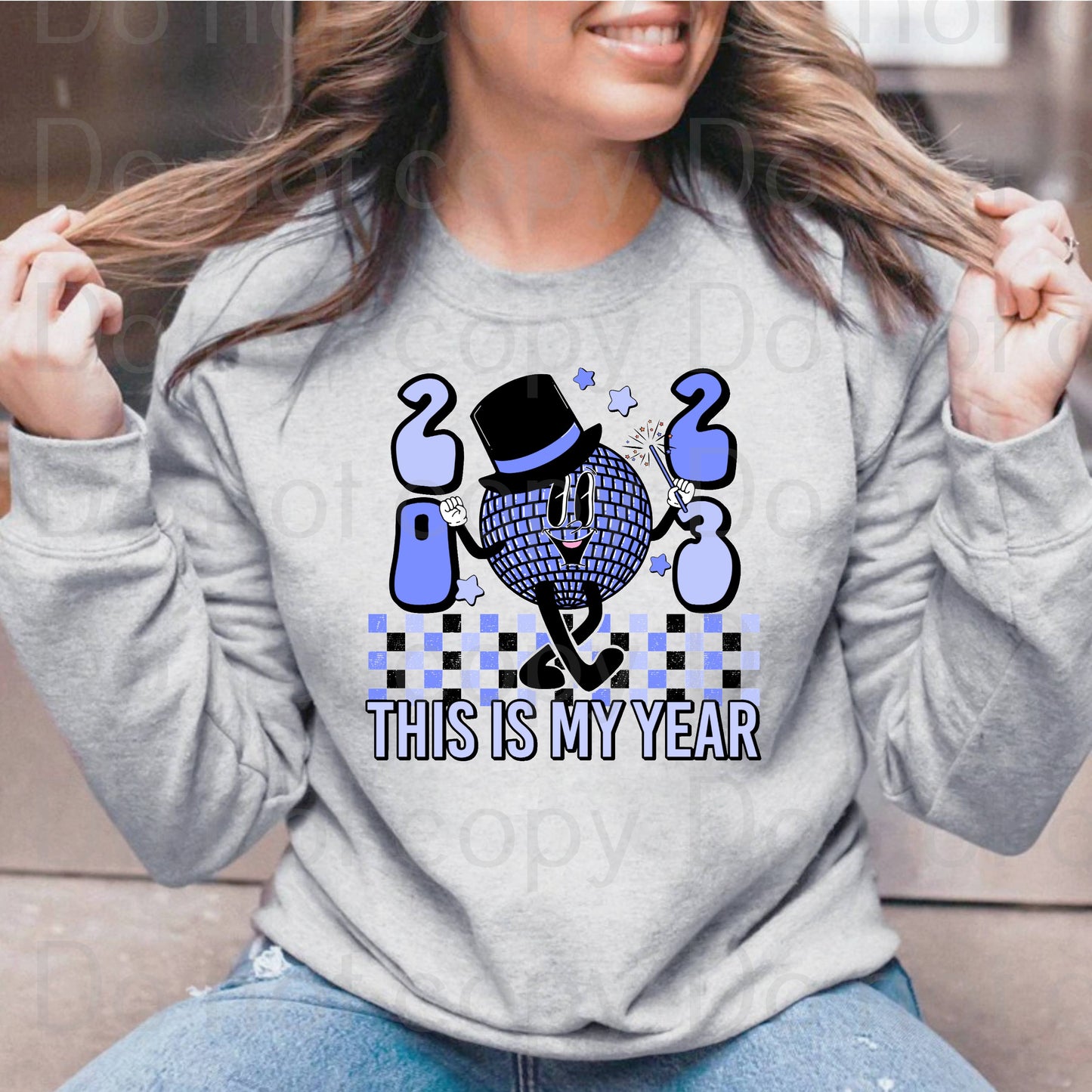 2023 This is my year blue retro *DREAM TRANSFER* DTF