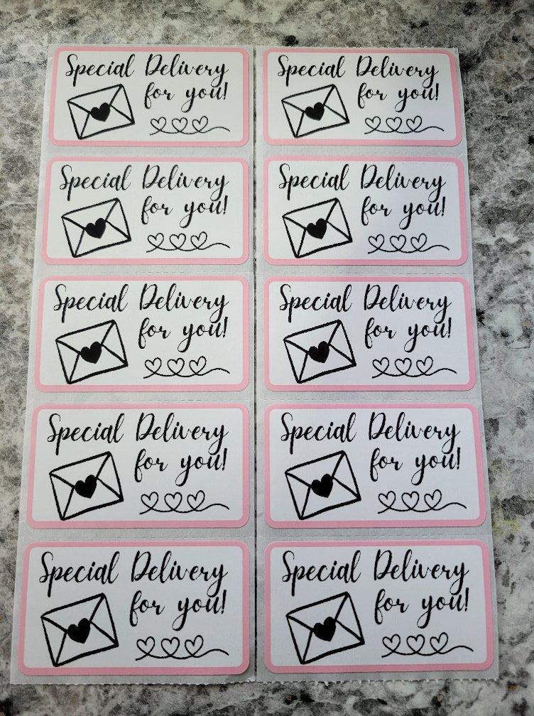 Special delivery for you Stickers 50 OR 100 count