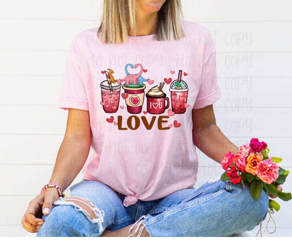 Love coffee cups with dinosaurs *DREAM TRANSFER* DTF