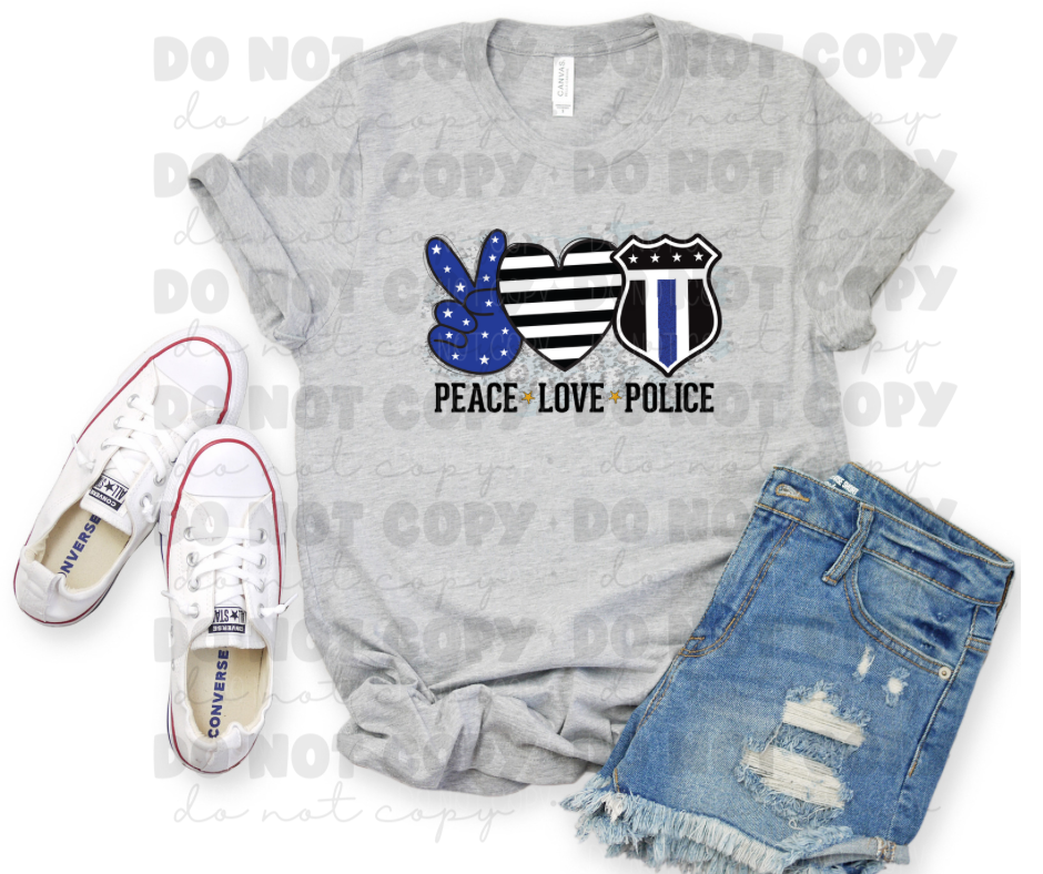 Peace love police *DREAM TRANSFER* DTF
