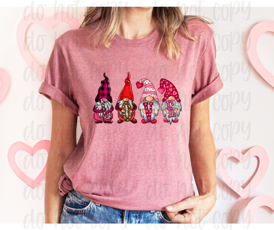 Love Valentine gnomes *DREAM TRANSFER* DTF