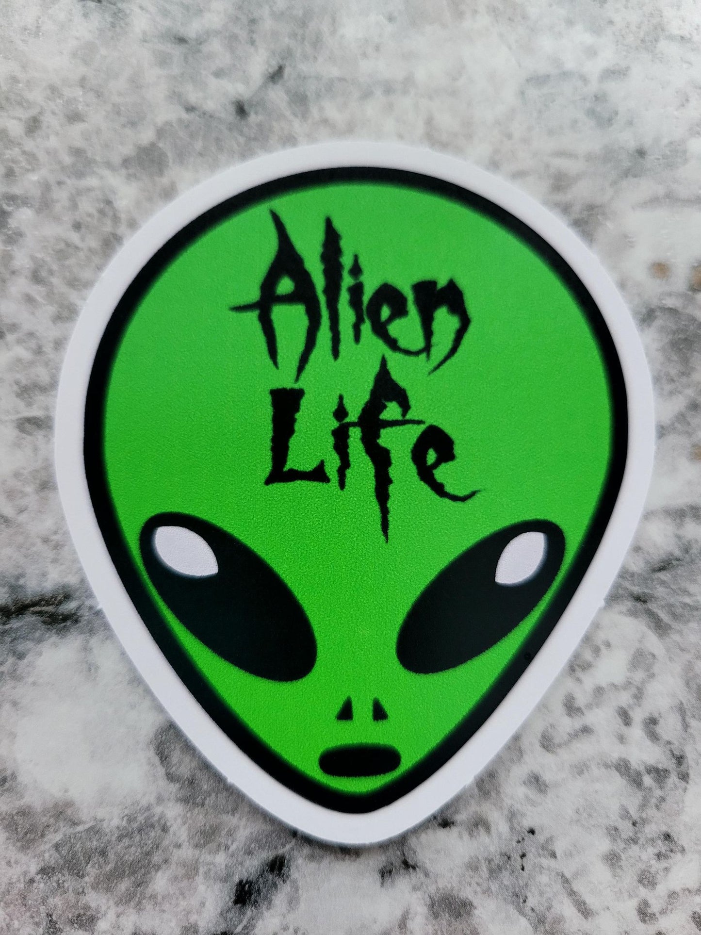 Alien life Die cut sticker 3-5 Business Day TAT