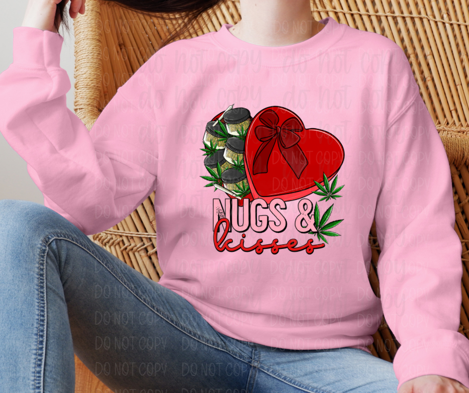 Nugs & kisses weed Valentine *DREAM TRANSFER* DTF