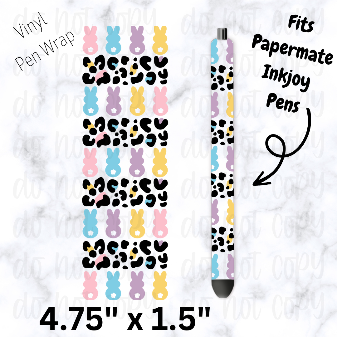 Easter bunny leopard pen wrap
