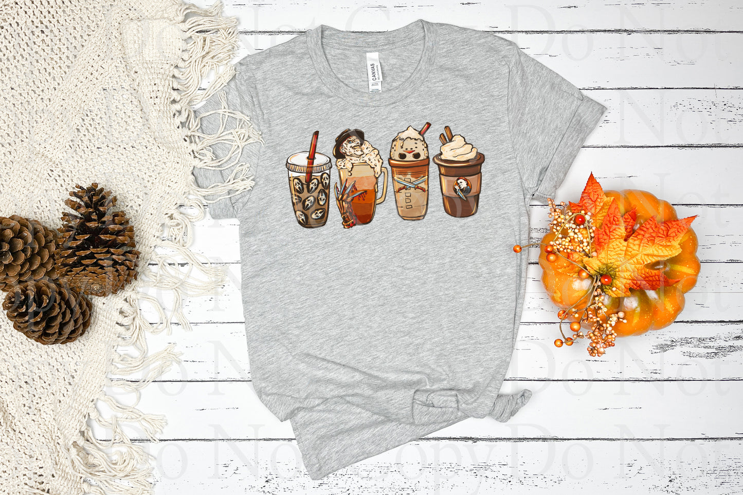 Horror Halloween coffee cups *DREAM TRANSFER* DTF