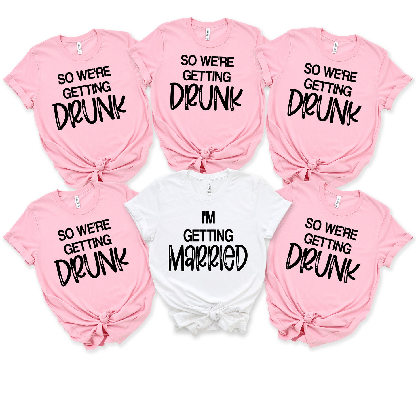 I'm getting married OR so we're getting drunk *Choose from drop down menu*